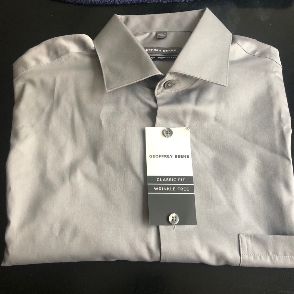 Geoffrey Beene Long Sleeve Button-up T-Shirt